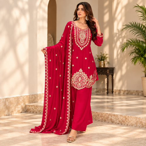 Rang bahaar suit - Pure chinon