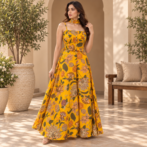 Marigold dream corset dress