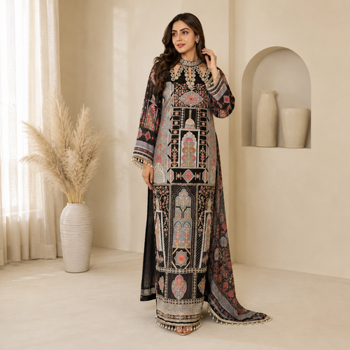 Dilkash co ord set - Pure crepe