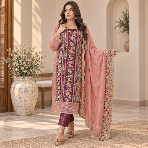 Noor Riwayat suit -Pure tissue