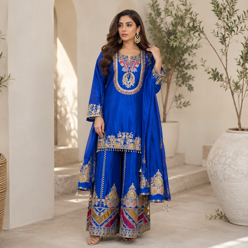 Noor-e-Naaz sharara - Pure Chinon
